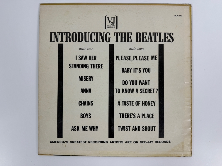 Just Added - The Beatles - Introducing... The Beatles - Vee-Jay Records - VJLP 1062 - 1964 - Vinyl Record [Photo 2]