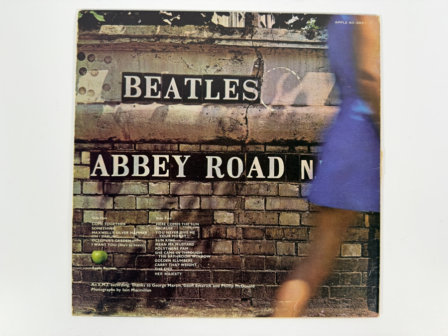 Just Added - The Beatles - Abbey Road - Apple Records - SO-383 - 1969 - Vinyl Record [Photo 2]