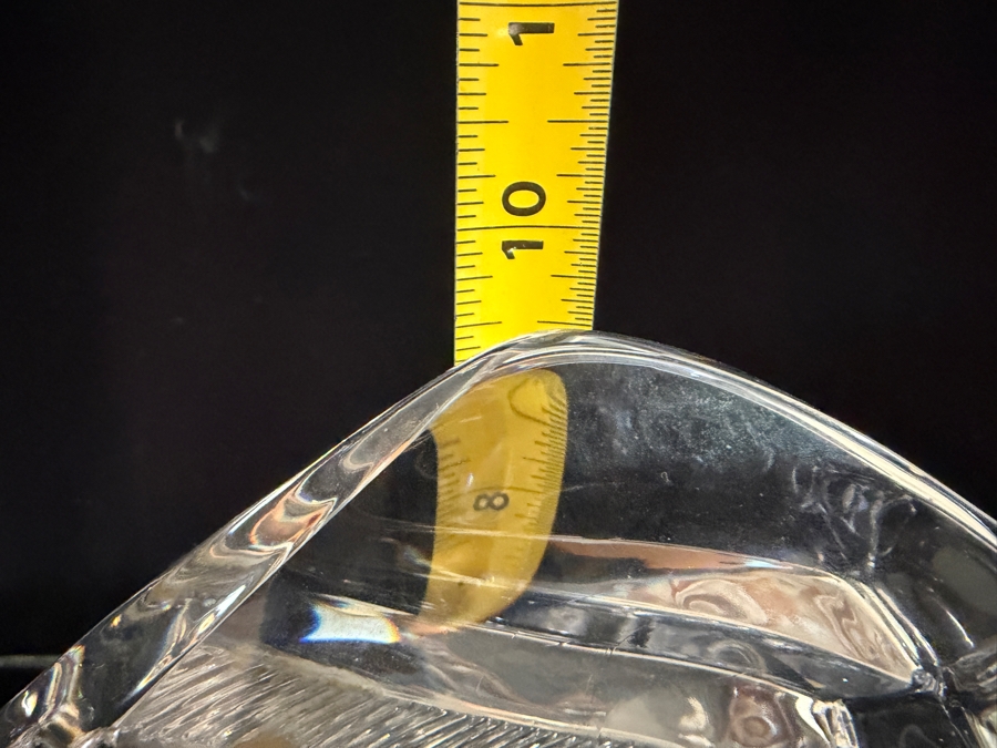 Just Added - Signed Vinardi Crystal Art Glass Piano Sculpture Figurine With Bronze Hands 7W X 9.5H [Photo 7]