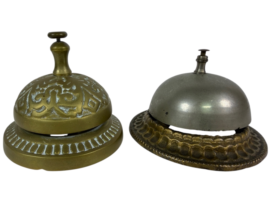 Just Added - Pair of Vintage Service Desk Bells