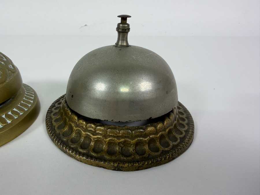 Just Added - Pair of Vintage Service Desk Bells [Photo 2]