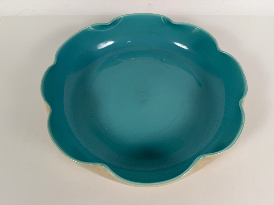 Just Added - Vintage California Pottery Bowl 12'W and Duck Figurine (Figurine Is Not Attached to the Bowl - See Photos) [Photo 4]
