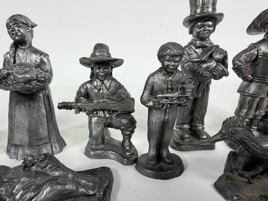 Just Added - Collection of Nine Michael A. Ricker Pewter Sculptures with COAs [Photo 3]