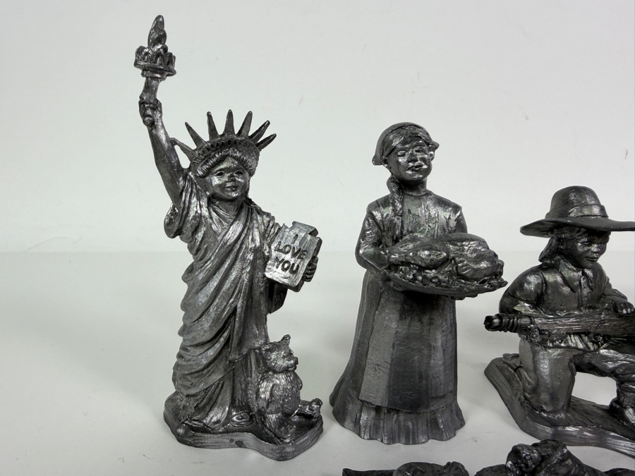 Just Added - Collection of Nine Michael A. Ricker Pewter Sculptures with COAs [Photo 2]
