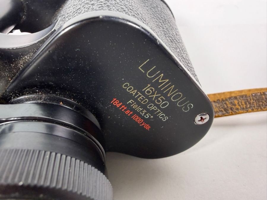 Just Added - Vintage Selsi Lightweight Luminous 16x50 Coated Optics Field 3.5 Degrees Prism Binoculars Model No. 620809 Made In Japan [Photo 4]