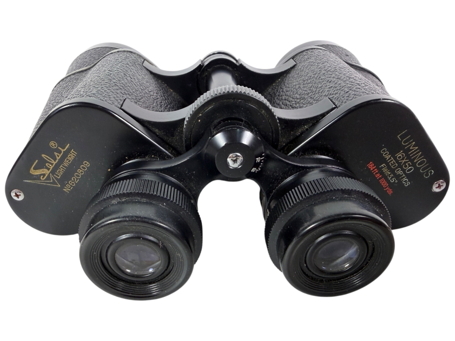 Just Added - Vintage Selsi Lightweight Luminous 16x50 Coated Optics Field 3.5 Degrees Prism Binoculars Model No. 620809 Made In Japan