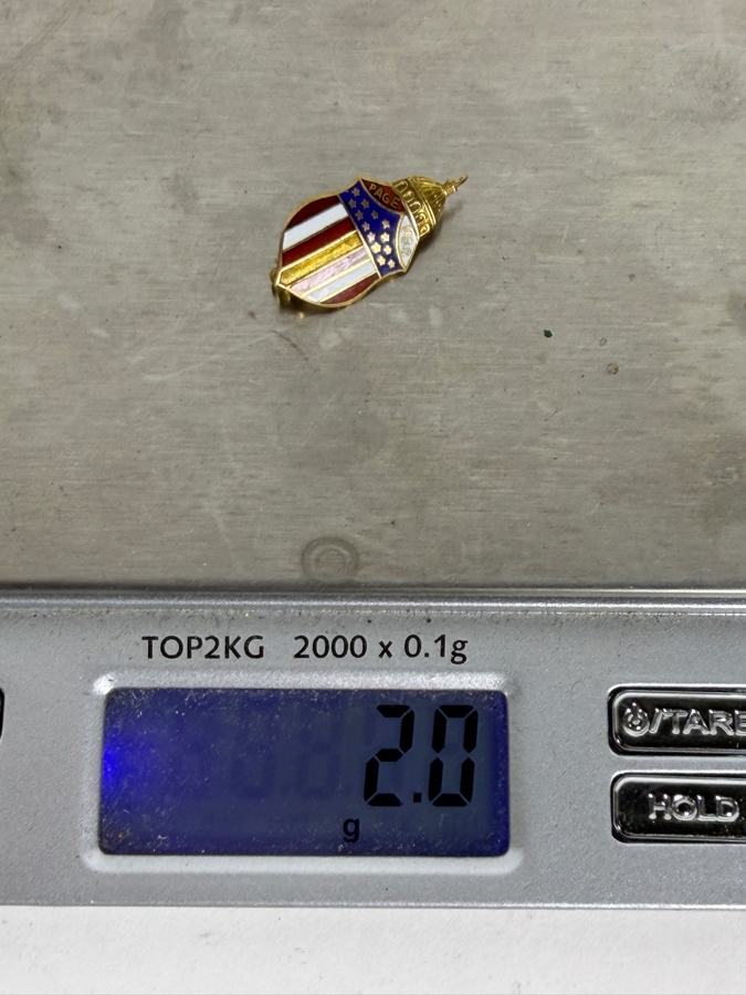 Just Added - 10k Gold United States Senate Page Lapel Pin 2.0g [Photo 3]