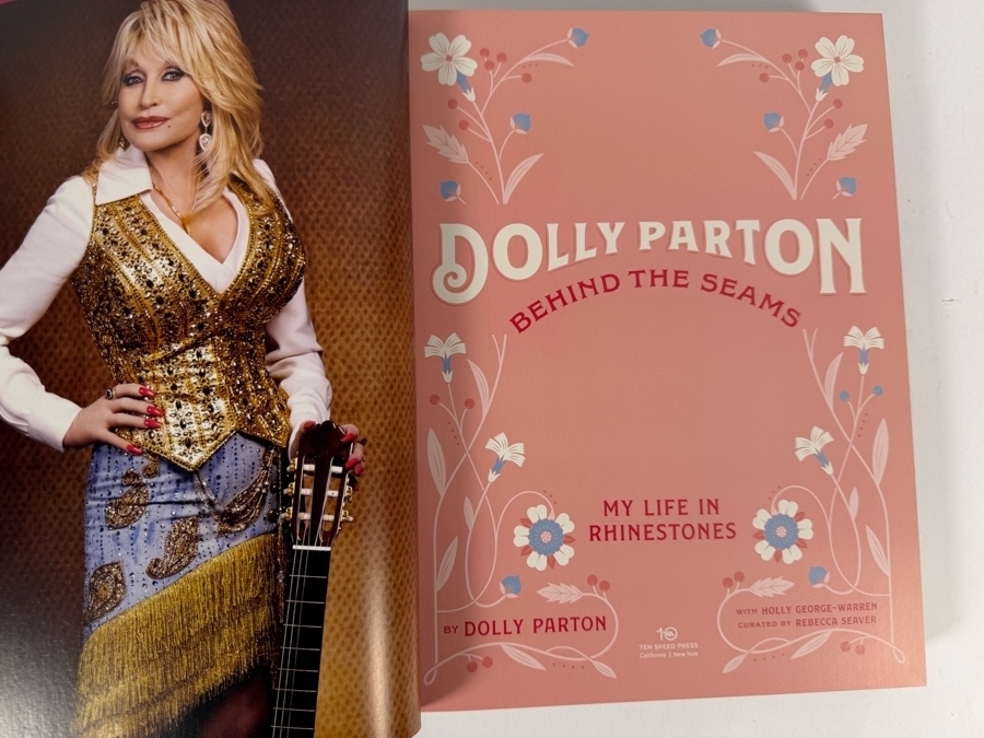 Just Added - First Edition Hardcover Book Dolly Parton Behind the Seams - My Life in Rhinestones Retails $50 [Photo 4]