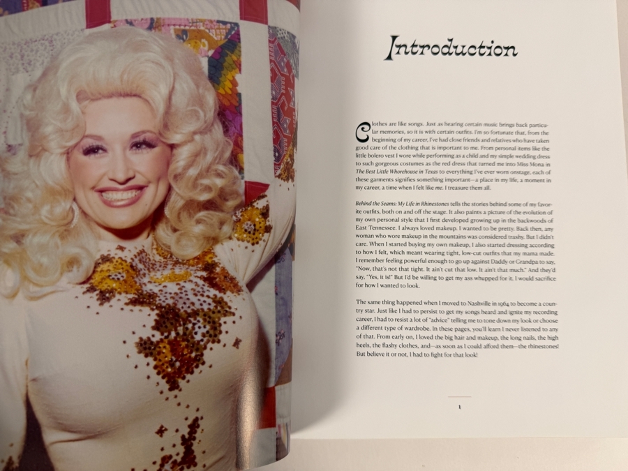Just Added - First Edition Hardcover Book Dolly Parton Behind the Seams - My Life in Rhinestones Retails $50 [Photo 5]