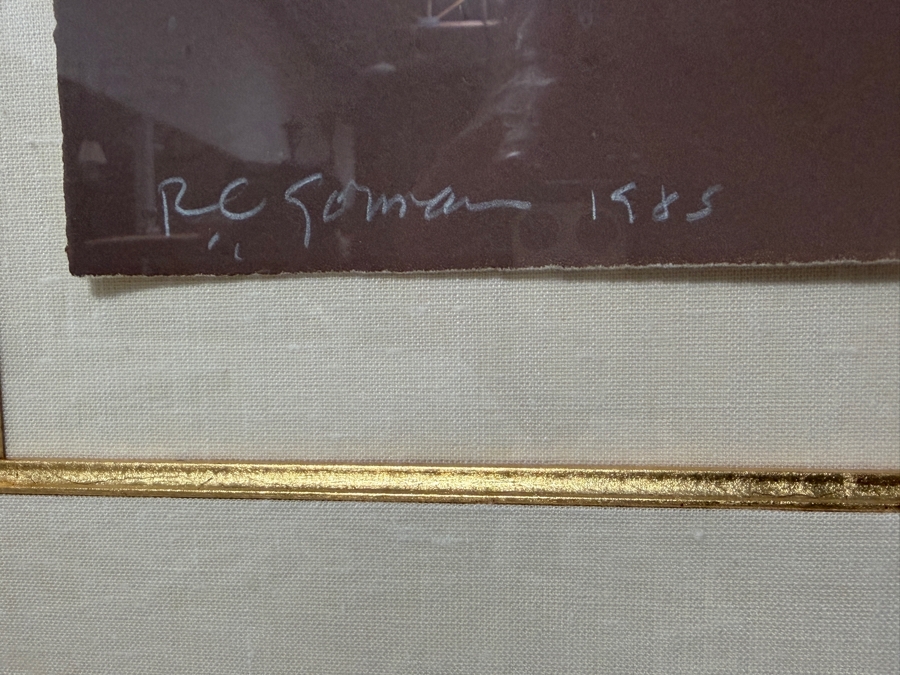 Just Added - R.C. Gorman Signed Limited Edition Lithograph Titled 'Mia' Roman Numeral Edition XXV of XXX Dated 1985 32 X 26 Framed 48 X 41 [Photo 6]