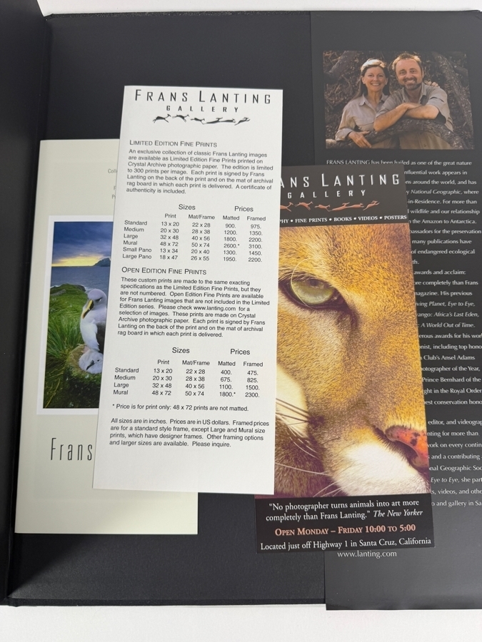 Just Added - Frans Lanting Signed Hardcover Book Life A Journey Through Time [Photo 6]