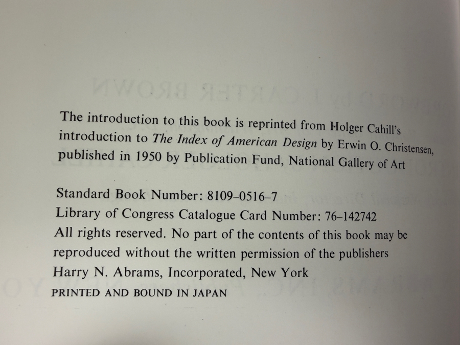 Just Added -  Two-Volume Hardcover Set of the Treasury of American Design by Clarence P. Hornung Published by Harry N. Abrams in 1972 [Photo 5]