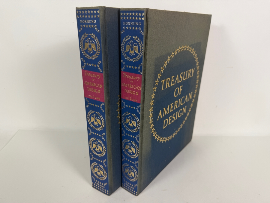 Just Added -  Two-Volume Hardcover Set of the Treasury of American Design by Clarence P. Hornung Published by Harry N. Abrams in 1972 [Photo 2]