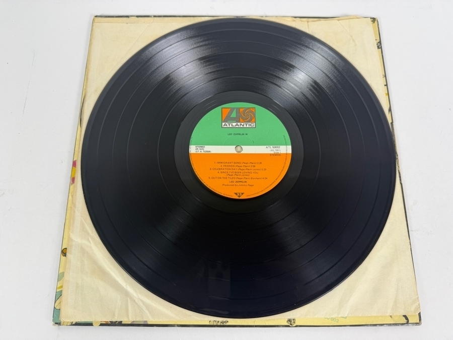 Just Added -  Led Zeppelin III Vinyl Album 1970 Mastercraft 'Do What Thou Wilt' ATL 50002 [Photo 7]