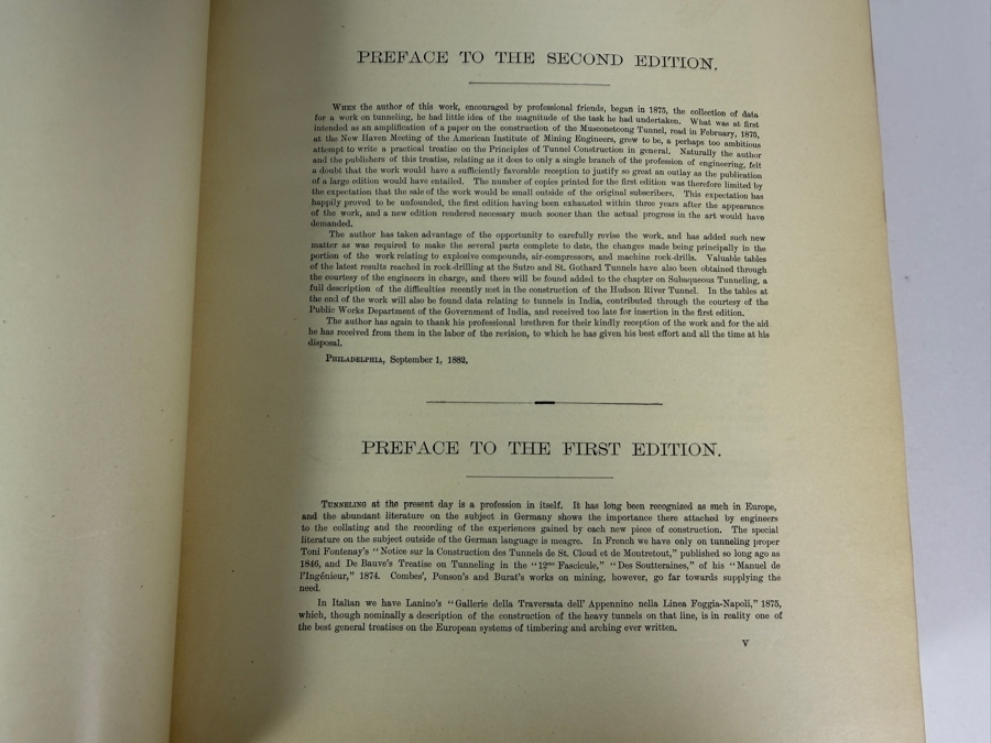 Just Added - Antique 1882 Hardcover Book Tunneling, Explosive Compounds and Rock Drills by Henry S. Drinker Illustrated and Published by John Wiley & Sons [Photo 6]
