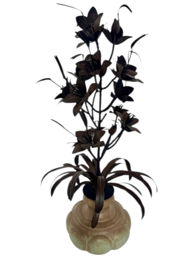 Just Added - Decorative Metal Floral Arrangement 31'H