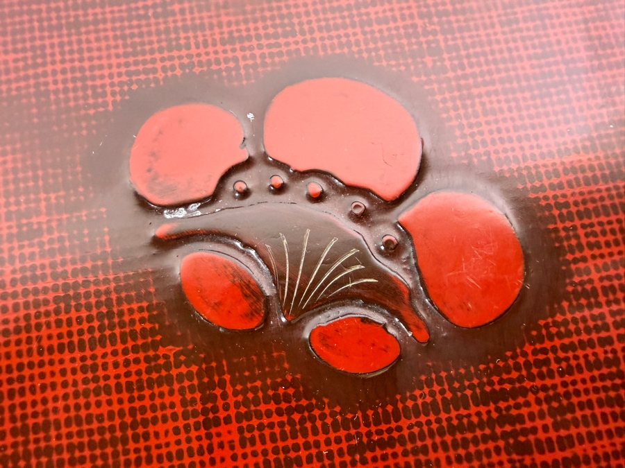 Just Added - Stunning Vintage Japanese Rectangular Lacquerware Serving Tray 21 X 13 [Photo 3]