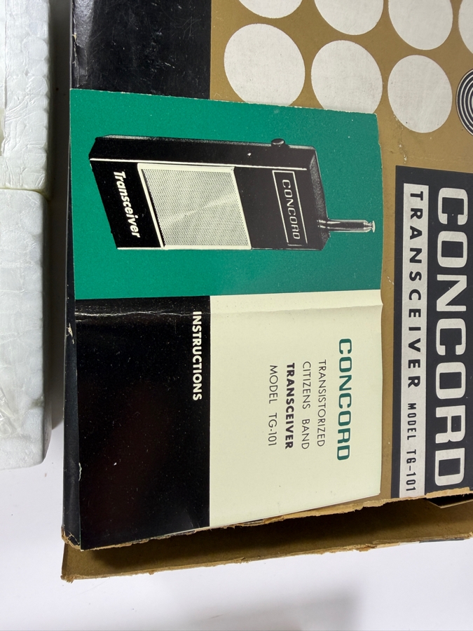 Just Added - New Old Stock Concord Transistorized Citizens Band Transceivers (Model TG-101)  [Photo 3]