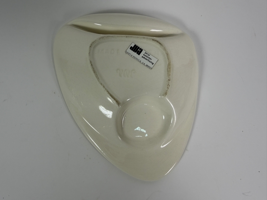 Just Added - Vintage Ceramic Mid-Century Ashtray Featuring an NGK Spark Plugs Promotional Logo Emblem 7 X 8 [Photo 4]
