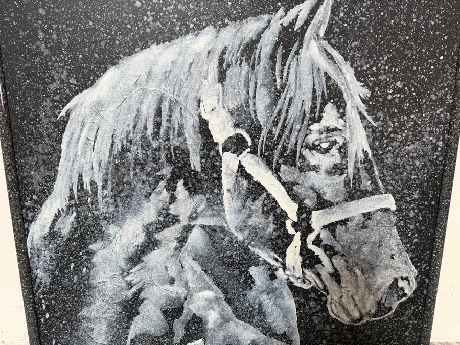 Gerrit Greve (1948-2024, Cardiff by the Sea, CA) Original Acrylic Painting On Canvas Titled 'Singular Strength' Signed Lower Left and Verso 36 X 36 Estimate $1,300 - $1,600 [Photo 2]