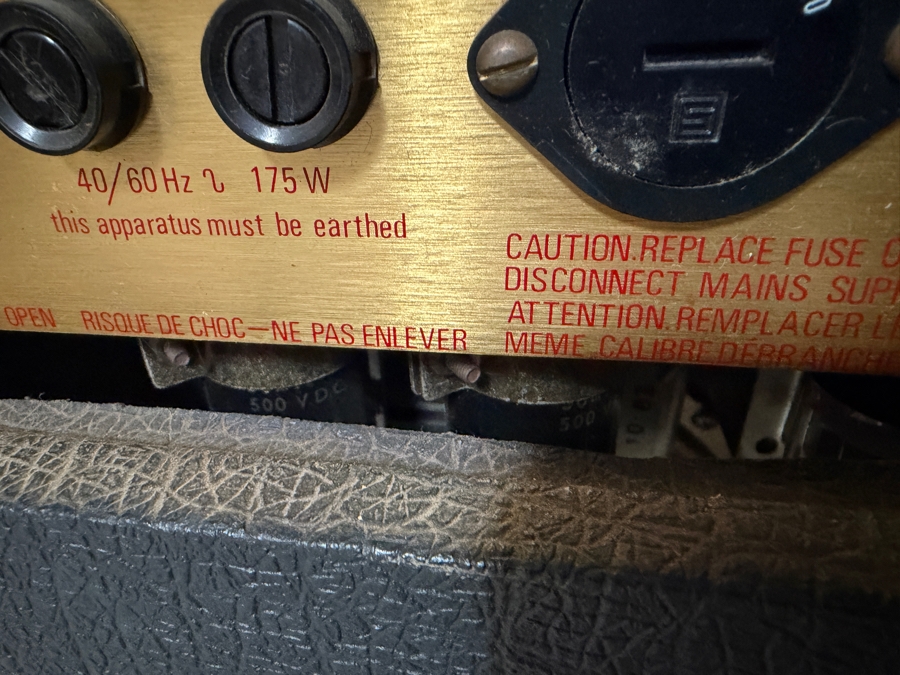 Vintage 1982 Marshall JCM 800 Lead Series Guitar Combo All-Tube Amplifier Model 4104 14354P from Wade Norton's Personal Collection Estimate $2,200-$2,900 [Photo 16]