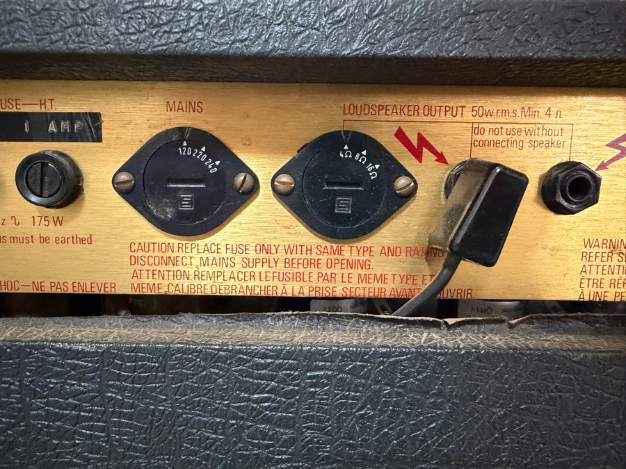 Vintage 1982 Marshall JCM 800 Lead Series Guitar Combo All-Tube Amplifier Model 4104 14354P from Wade Norton's Personal Collection Estimate $2,200-$2,900 [Photo 9]