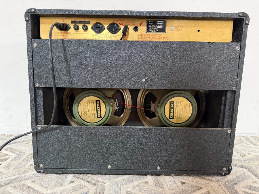 Vintage 1982 Marshall JCM 800 Lead Series Guitar Combo All-Tube Amplifier Model 4104 14354P from Wade Norton's Personal Collection Estimate $2,200-$2,900 [Photo 7]