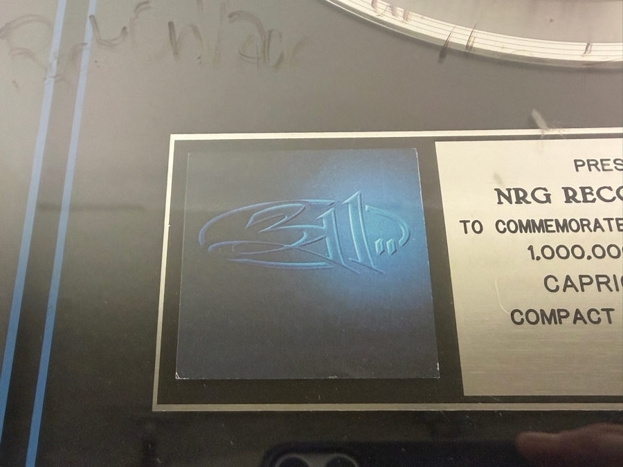 '311' Music Industry Award Presented to NRG Recording Studio to Commemorate the Sale of More Than 1,000,000 Copies of the Capricorn Records CD and Cassette Signed by Band Members 17 X 21 [Photo 5]