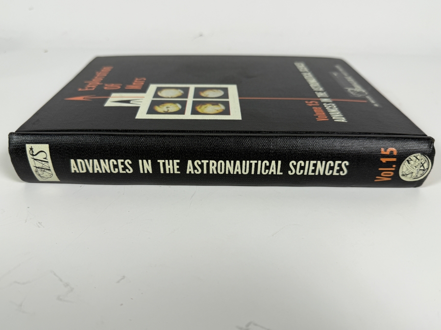 Just Added - Vintage 1963 Hardcover Book Exploration of Mars Volume 15 Advances in the Astronautical Sciences - Proceedings of the American Astronautical Society Symposium on the Exploration of Mars [Photo 3]