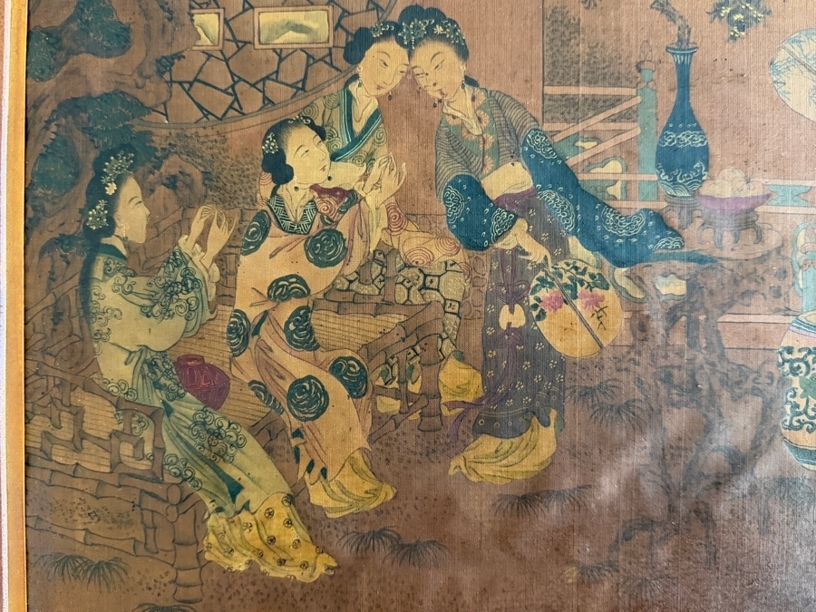 Just Added - Original Chinese Qing Dynasty Painting 15.5' X 15.5' [Photo 3]