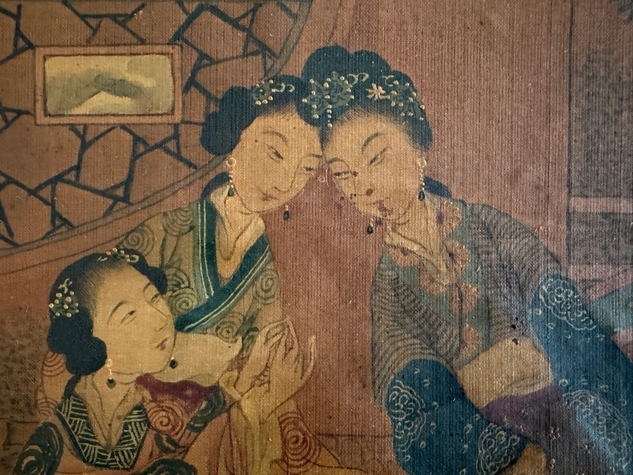 Just Added - Original Chinese Qing Dynasty Painting 15.5' X 15.5' [Photo 4]