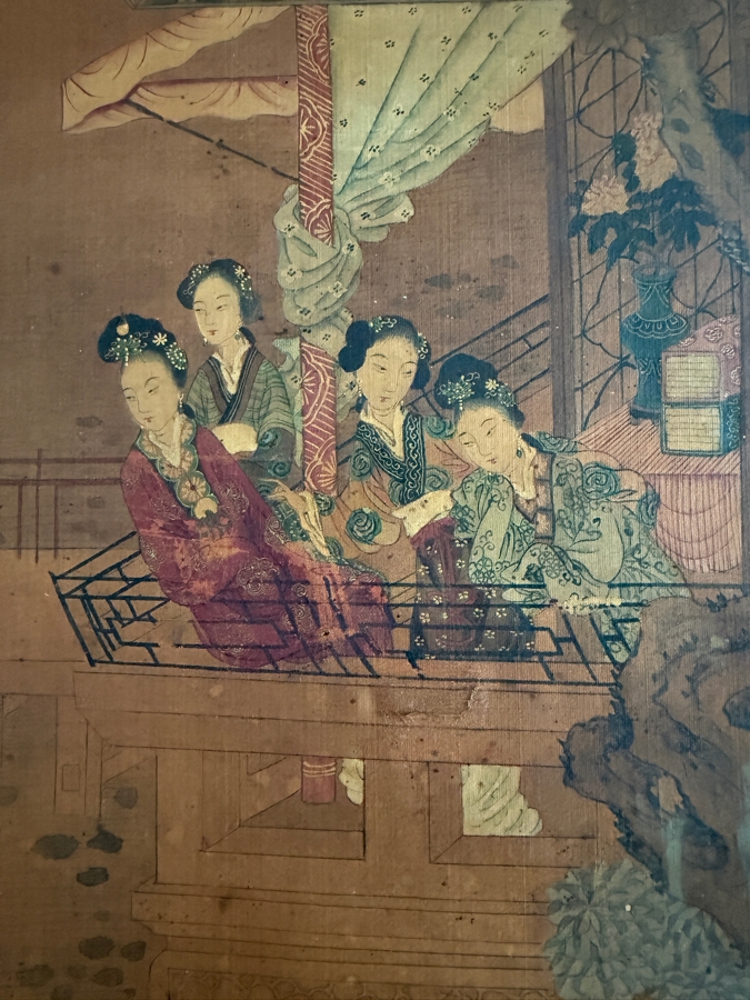 Just Added - Original Chinese Qing Dynasty Painting 15.5' X 15.5' [Photo 2]