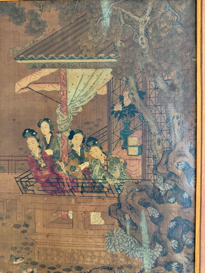 Just Added - Original Chinese Qing Dynasty Painting 15.5' X 15.5' [Photo 4]