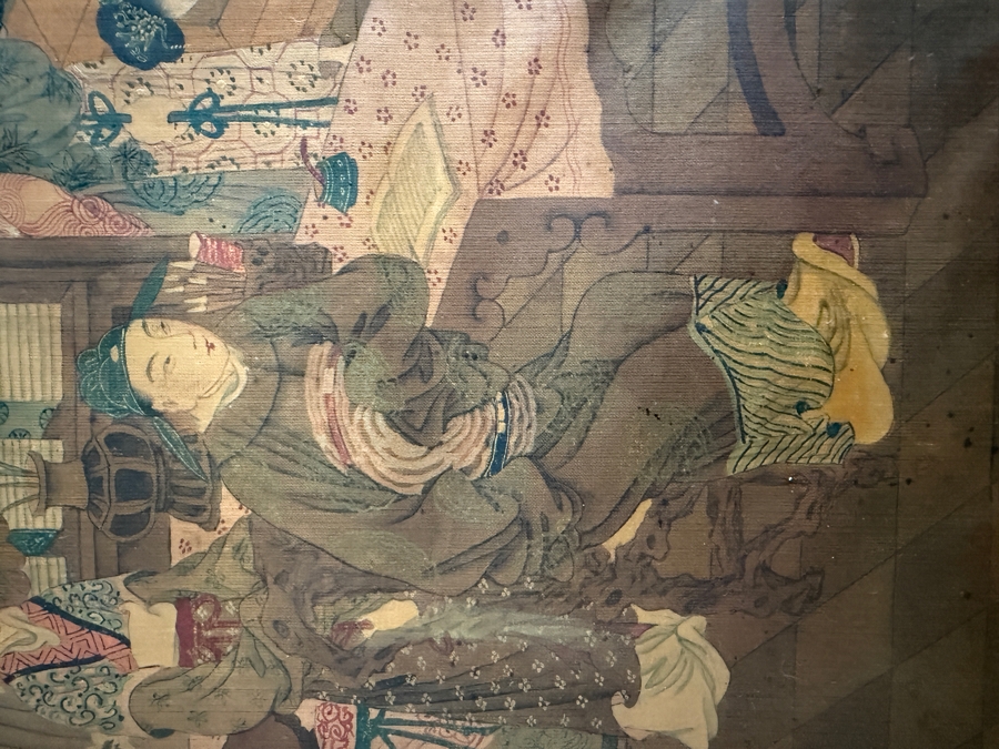 Just Added - Original Chinese Qing Dynasty Painting 15.5' X 15.5' [Photo 3]
