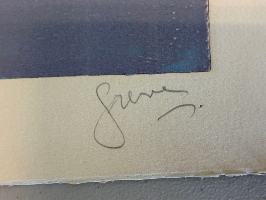 Gerrit Greve (1948-2024, Cardiff by the Sea, CA) Original Acrylic Painting On Paper Signed Lower Right 24 X 18 Estimate $400 - $500 [Photo 6]