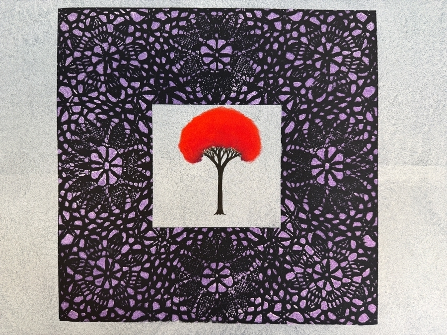 Gerrit Greve (1948-2024, Cardiff by the Sea, CA) Original Acrylic Painting On Paper Titled 'Tree Relic - 10'  Signed Lower Right 20 X 26 Estimate $500 - $700 [Photo 2]