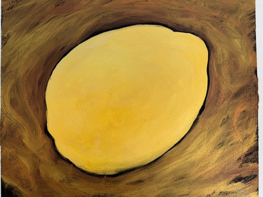 Gerrit Greve (1948-2024, Cardiff by the Sea, CA) Original Acrylic Painting On Paper 1999 Signed Lower Right 18 X 18 Estimate $300 - $400 [Photo 2]