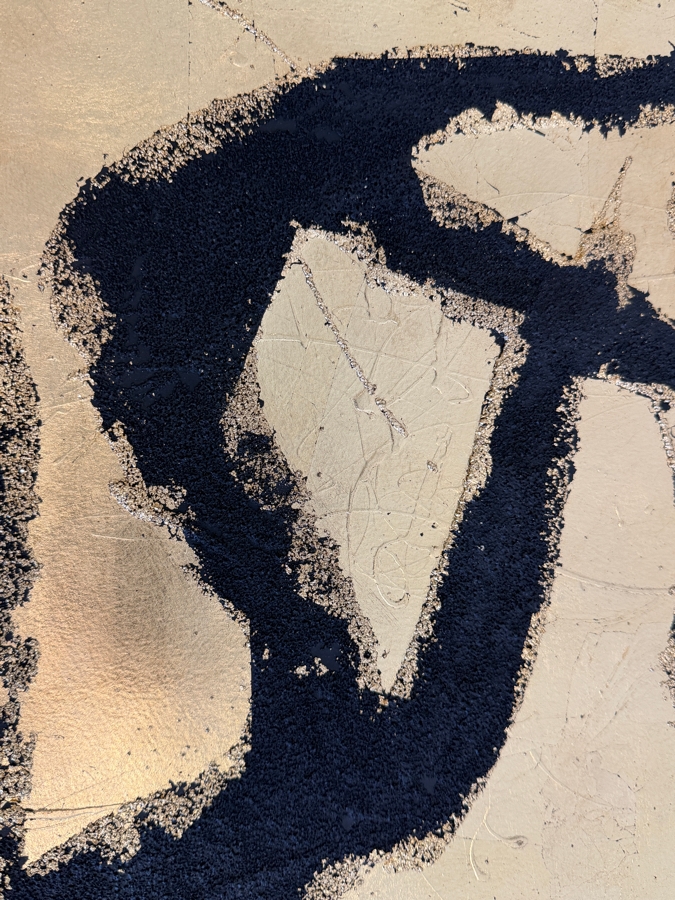 Gerrit Greve (1948-2024, Cardiff by the Sea, CA) Original Mixed-Media Acrylic / Sand Painting On Paper 1999 Signed Lower Left 18 X 24 Estimate $400 - $500 [Photo 3]
