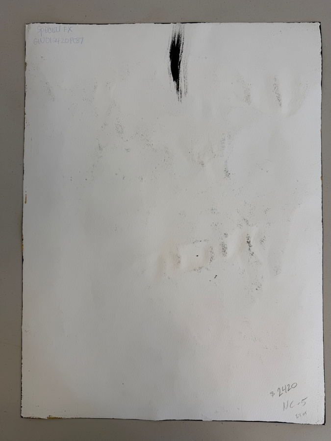 Gerrit Greve (1948-2024, Cardiff by the Sea, CA) Original Mixed-Media Acrylic / Sand Painting On Paper 1999 Signed Lower Left 18 X 24 Estimate $400 - $500 [Photo 5]