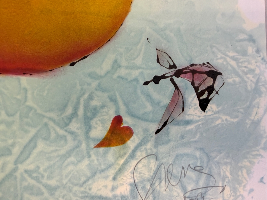 Gerrit Greve (1948-2024, Cardiff by the Sea, CA) Original Acrylic Painting On Paper Titled 'Three Yellow Passions' 1987 Signed Lower Right 26 X 20 Estimate $500 - $700 [Photo 4]