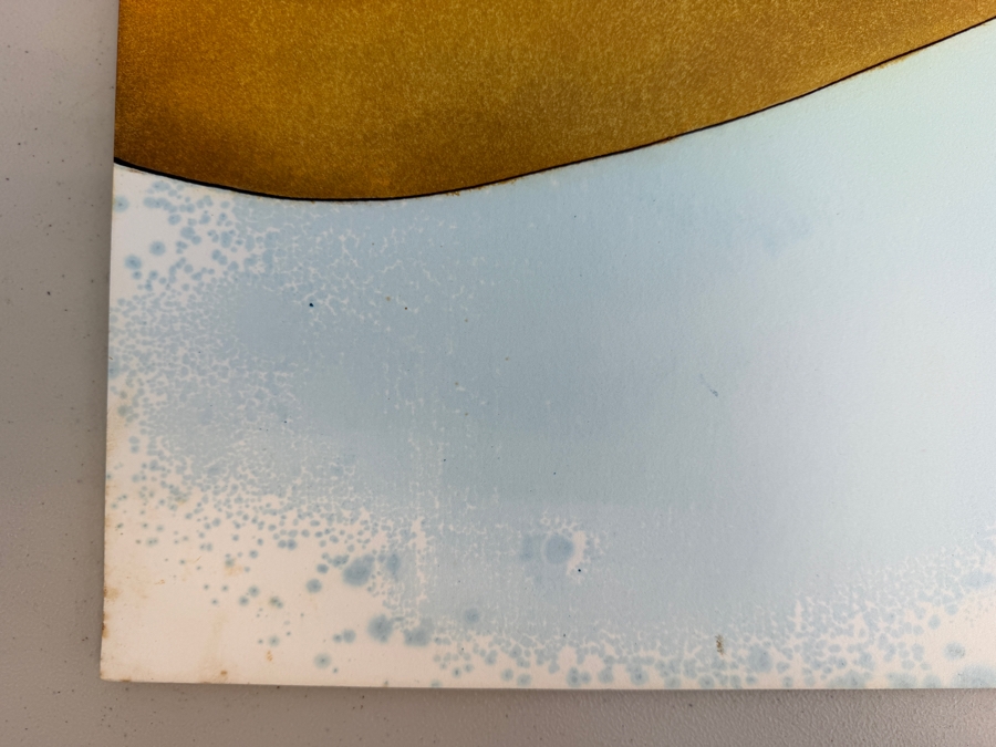 Gerrit Greve (1948-2024, Cardiff by the Sea, CA) Original Acrylic Drip Painting On Paper Signed Upper Right 33 X 26 Estimate $900 - $1,100 [Photo 4]