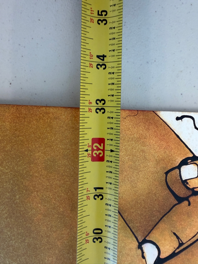Gerrit Greve (1948-2024, Cardiff by the Sea, CA) Original Acrylic Drip Painting On Paper Signed Upper Right 33 X 26 Estimate $900 - $1,100 [Photo 8]