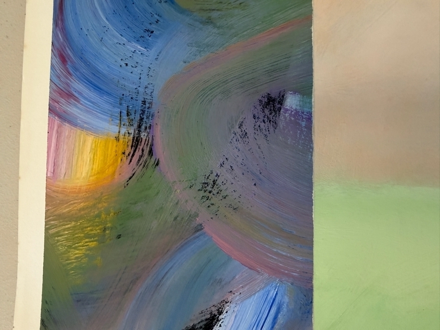 Gerrit Greve (1948-2024, Cardiff by the Sea, CA) Original Acrylic Painting On Paper 1995 Signed Lower Right and Verso 26 X 36 Estimate $900 - $1,200 [Photo 4]