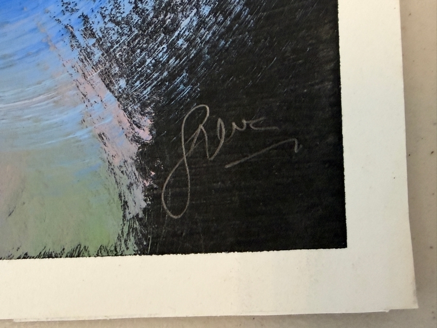 Gerrit Greve (1948-2024, Cardiff by the Sea, CA) Original Acrylic Painting On Paper 1995 Signed Lower Right and Verso 26 X 36 Estimate $900 - $1,200 [Photo 6]