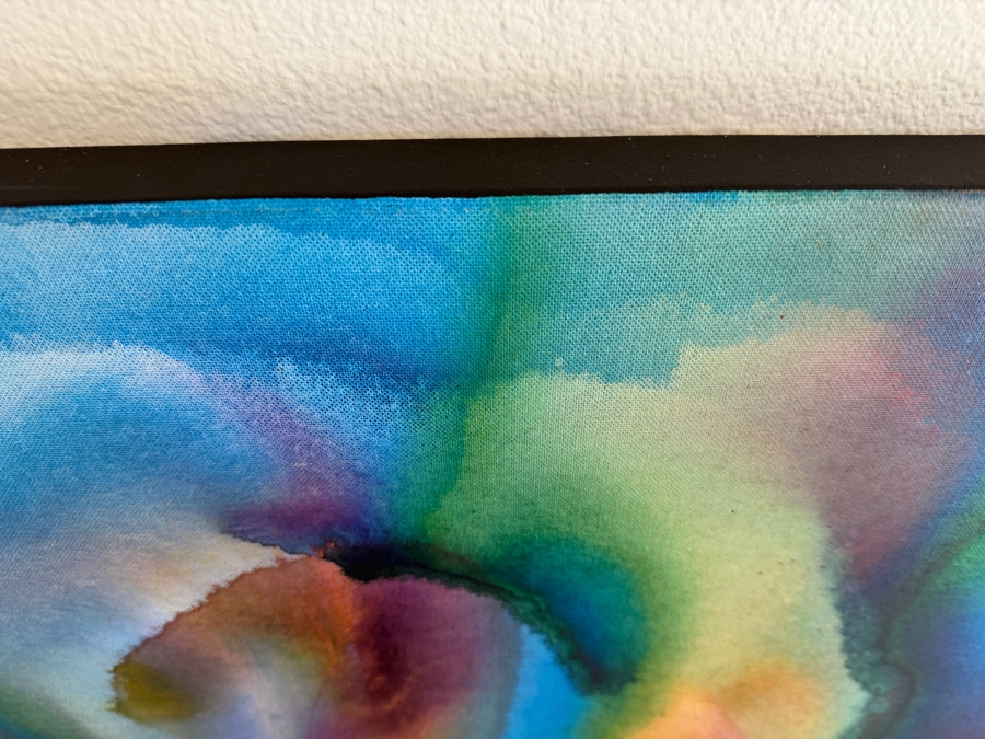 Gerrit Greve (1948-2024, Cardiff by the Sea, CA) Original Acrylic Painting On Canvas Titled 'Flowers' 2020 Signed Verso 30 X 40 Estimate $1,200 - $1,500 [Photo 5]