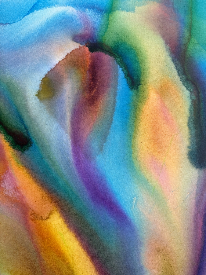 Gerrit Greve (1948-2024, Cardiff by the Sea, CA) Original Acrylic Painting On Canvas Titled 'Flowers' 2020 Signed Verso 30 X 40 Estimate $1,200 - $1,500 [Photo 4]
