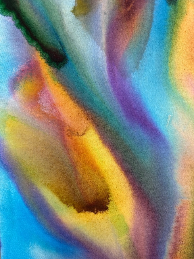 Gerrit Greve (1948-2024, Cardiff by the Sea, CA) Original Acrylic Painting On Canvas Titled 'Flowers' 2020 Signed Verso 30 X 40 Estimate $1,200 - $1,500 [Photo 3]