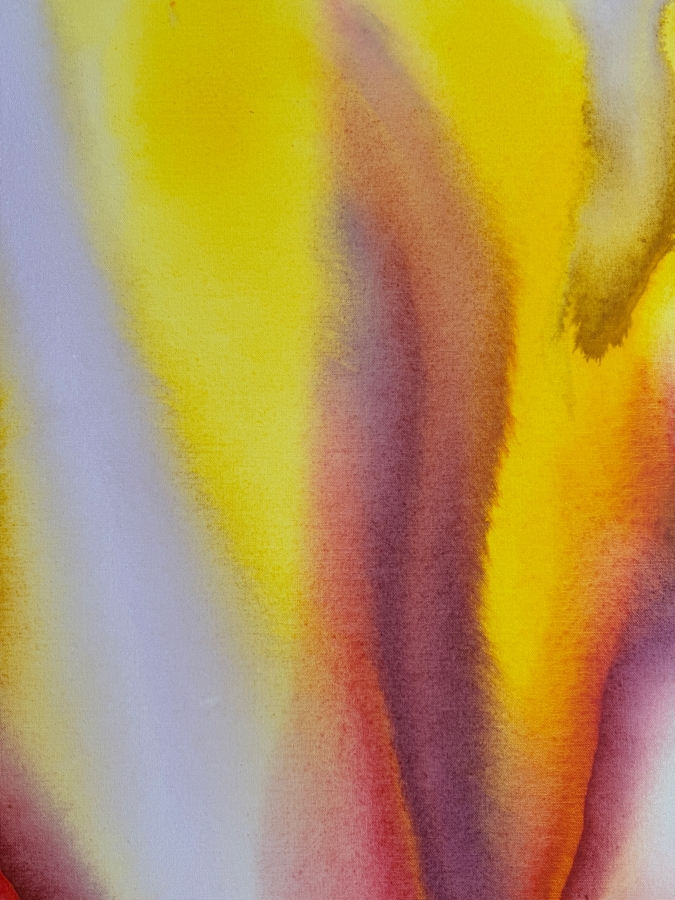 Gerrit Greve (1948-2024, Cardiff by the Sea, CA) Original Acrylic Painting On Canvas Titled 'Flowers' 2020 Signed Verso 30 X 40 Estimate $1,200 - $1,500 [Photo 4]