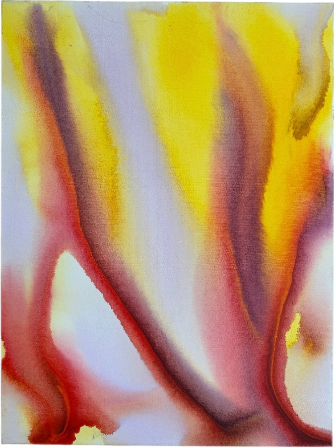 Gerrit Greve (1948-2024, Cardiff by the Sea, CA) Original Acrylic Painting On Canvas Titled 'Flowers' 2020 Signed Verso 30 X 40 Estimate $1,200 - $1,500