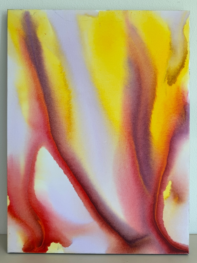 Gerrit Greve (1948-2024, Cardiff by the Sea, CA) Original Acrylic Painting On Canvas Titled 'Flowers' 2020 Signed Verso 30 X 40 Estimate $1,200 - $1,500 [Photo 2]